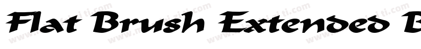 Flat Brush Extended BoldItalic字体转换